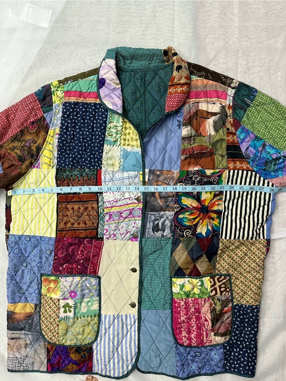 VTG Silk Patchwork Jacket - Picture 11 of 13